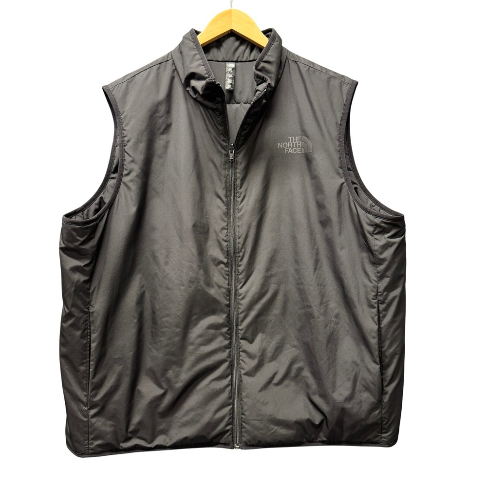 The North‎ Face Vest Mens XXL Black Reversible Outdoor Gorpcore Packable Jacket